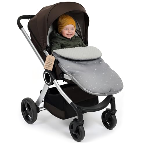 Saco para Carrito y Buggy de Invierno 90x45 cm - Saco de Invierno Forro Cálido Manta Envolvente Accesorio Bebé cálido Minky Galaxy