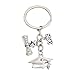 Produktbild Amosfun Schlüsselanhänger 2019 Diplom Bachelor Cap Keychain Charms Schlüsselanhänger für Graduation Student Gift (Silber)