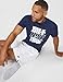 Nike Men's Sportswear T-Shirt Block Stack, Midnight Navy, Large