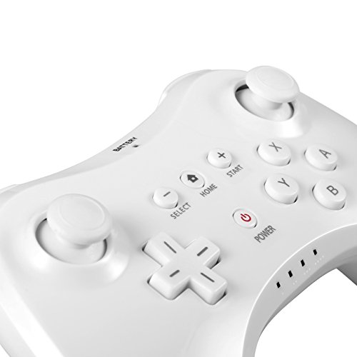 Wireless Controller for Wii U Pro Console (White)
