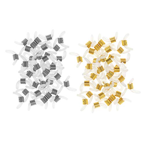 Dailymall 50 Stks Rubber Connectors Ends Brillen Houder Reparatie Ketting Cord Loop - Goud, zoals beschreven - Image 6