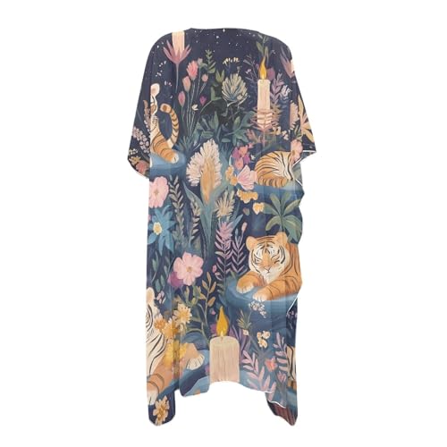 Vintage Bathing Suit Cover Up for Women Sexy Kimono Swimsuit Cover Ups Breathable Long Hawaiiann Cardigan4