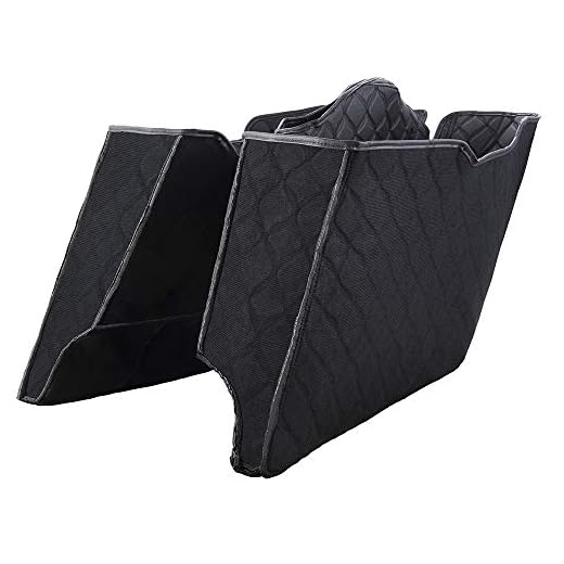 Moto Onfire US Stock Saddlebag Liners, Stretched Lining, Custom Black Stitching, Carpet Kit Fit for 2014, Stretched Saddlebags, Extended Hard Saddlebags Bottoms