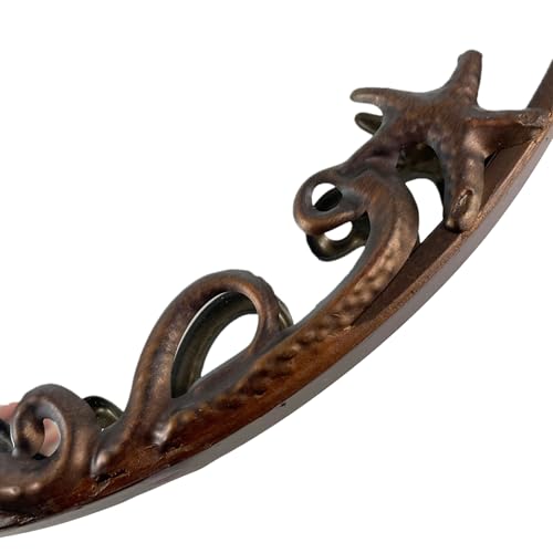Zeckos Bronze Octopus Wall-Mounted Mirror – 20-Inch Diameter Decorative Accent for Nautical and Coastal Home Decor, Unique Focal Point for Living Room or Bathroom. - Image 6