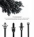 VAGURFO 120 Packs Car Mount Wire Tie, Nylon Push Mount Cable Zip Tie Strap Self-Locking Tie,Fastener Cable Clips for Sorting Out Cable and Wire Clearly, Household Construction Electronic Auto Industry