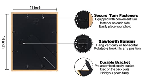 Violabbey 11X14 Picture Frame Gold Set Of 4, Photo Frame For 8X10 Pictures With Mat Or 11X14 Without Mat, Hd Real Glass, Vertical Or Horizontal For Wall And Tabletop Display #TOP3