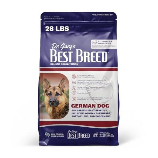 Best Breed Dr. Gary's German Dog Diet Made in USA [Natural Dry Dog Food] - 28lbs, Dark Brown, Medium