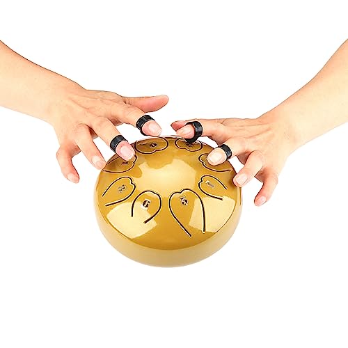 Tambour à langue en acier 8 notes instrument percussion avec maillets - 4