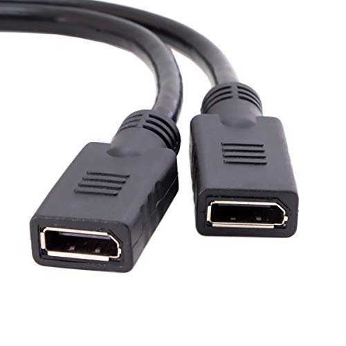 image for DMS 59 Pin to 2 DisplayPort Cable, CABLEDECONN DMS 59 Pin Male to Disp