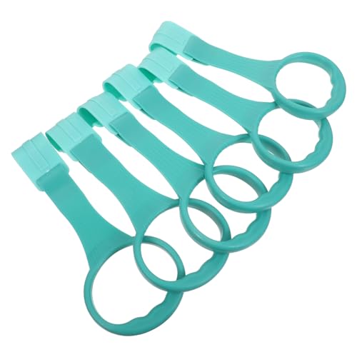 HOOTNEE 6 Pezzi 6 Anelli per Box per in Plastica Morbida Verde Chiaro, Maniglie di Trazione Sicure per Lettino, Accessori per Area Giochi per Supporto Primi Passi e Sviluppo Motorio