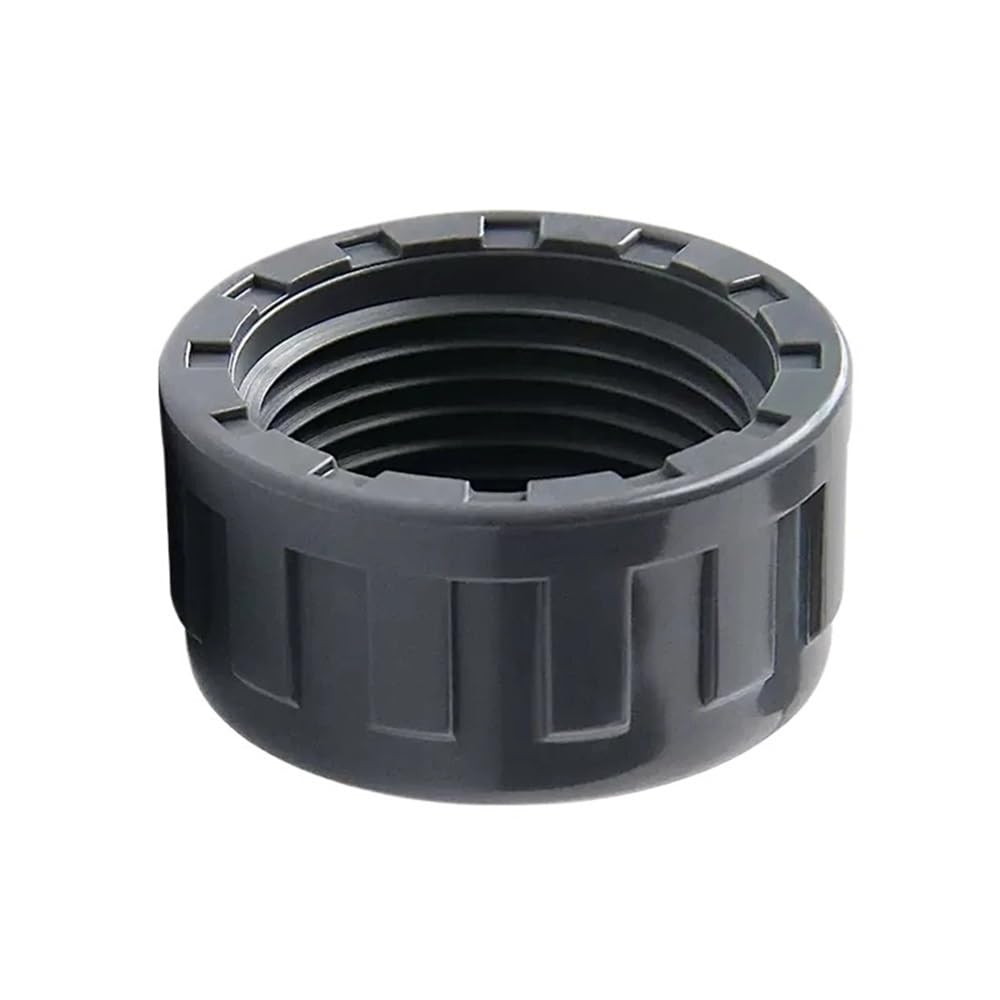 Threaded Pipe Connector PVC Threaded End Fitting, Female Pipe Cap 20mm-63mm, Grey for Water Supply 50pcs(Gasket,25mm)