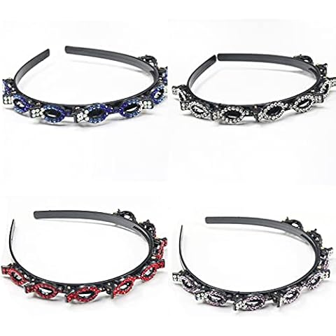 4 Pcs Hairstyle Hairpin, Multi-Layer Hollow Woven, Braided Headband, Hair Accessories for Girls Teenagers, Double bangs hairpin hair band Cover