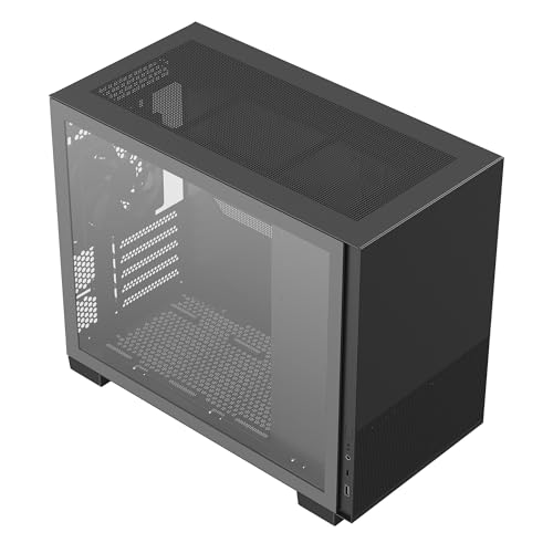 Image of Rosewill Micro ATX Mini Tower PC Case with Pre-Installed 80+ Gold 650W ATX 3.1 Power Supply | 360mm Radiator Support | 1 x USB 3.0 | 1 x USB Type-C | 1 x 120mm PWM Rear Fan | FBM-Z1-650