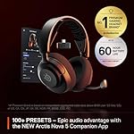 SteelSeries Arctis Nova 5 Wireless Multi-System Gaming Headset — Neodymium Magnetic Drivers — 100+ Audio Presets — 60 HR Battery — 2.4GHz or BT — ClearCast Gen2.X Mic — PC, PS5, PS4, Switch, Mobile - Image 2