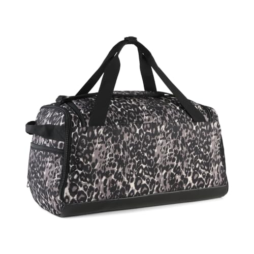 PUMA Erwachsene Challenger 35L Kleine Sporttasche mit Allover-Print OneSize, Mouse Gray Buttercream Leopard AOP Beige Yellow – Ansicht 2