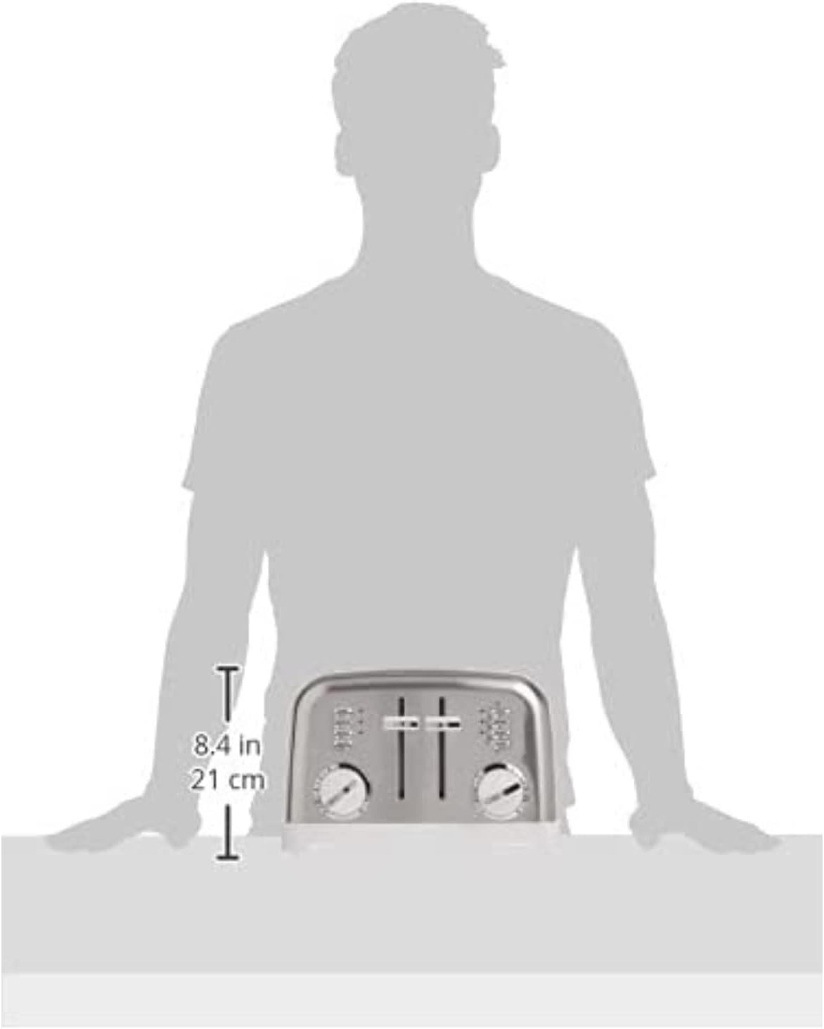 Cuisinart CPT-180WP1 4-Slice Metal Classic Toaster, White/Stainless Steel White 4 Slice-New Toaster