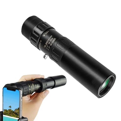 Monocular portátil Monocular HD Monocular Telescopio | 10-300X monocular de mano | Monocular de alto rendimiento para actividades al aire libre, observación de aves, senderismo, conciertos, viajes