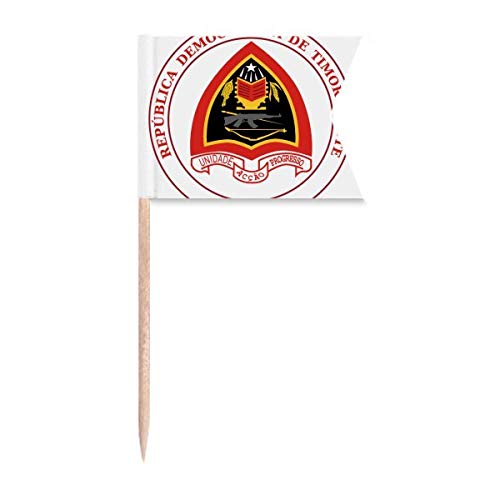 DILI Osttimor National Emblem Zahnstocher Flaggen Kennzeichnung für Party Kuchen Lebensmittel Käseplatte