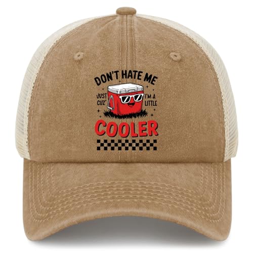 Don't Hate ME JUST Trucker hat Running Cap for Mom