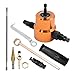 360 Degree Double Headed Sheet Metal Nibbler Drill Attachment Metal Cutter with Extra Punch and Die, 1 Cutting Hole Accessory and 1 Step Drill Bit