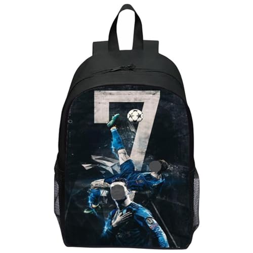 XJSFDLSL Fußball Rucksack, Fußball Star rucksack, Reisetasche Schulrucksack,Geburtstagsgeschenk Für Football Fans