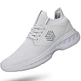 Picture of Giniros Mens Slip On Walking Shoes Non Slip Running Shoes Breathable Workout Shoes Lightweight Gym Sneakers Light Grey Size 11