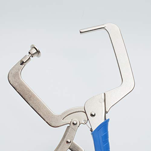 Image of DRAGONITE Pocket Hole Clamp, Quick Release 11 inch Right Angle Clamp Set, 90 Degree Corner Clamps For Woodworking And Pocket Hole Joinery, 2-Piece