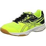 asics upcourt 2 gs, scarpe sportive indoor unisex-bambini, giallo (safety yellow/dark grey/black 0795), 34.5 eu