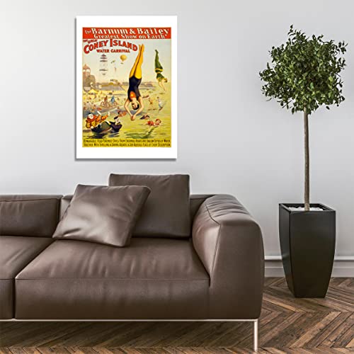 Affiche Barnum & Bailey Coney Island affiche encadrée grand format - 5