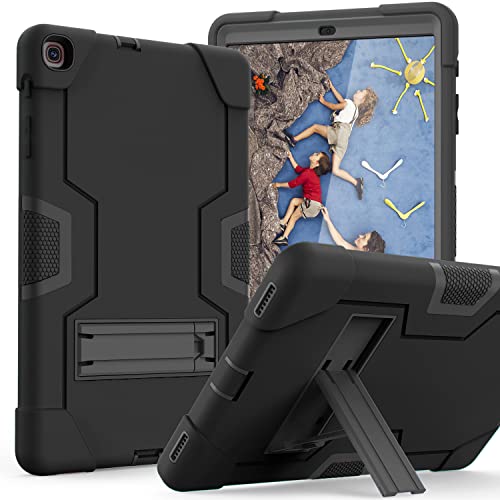 Cantis Galaxy Tab A 10.1 Case 2019 Model(SM-T510/T515),Slim Heavy Duty Shockproof Rugged Case High Impact Full Body Protective Case for Samsung Galaxy Tab A 10.1 Inch 2019 Release,Black
