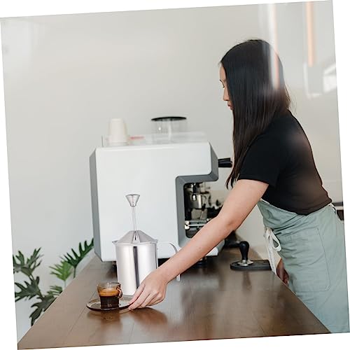 Zerodeko 3 Peças Espumante De Leite Espumante De Leite Jarra Fumegante Espresso Copo Fumegante Bebid