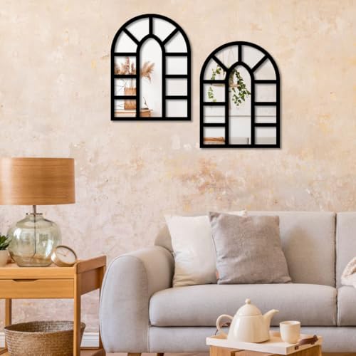 Image of Sehaz Artworks Home Decoration Items for Living Room | Jharokha Wall Decor Item for Living Room | Wall Decor Items for Bedroom | Decorative Mirror for Wall Decorations | Wall Hanging Decoration