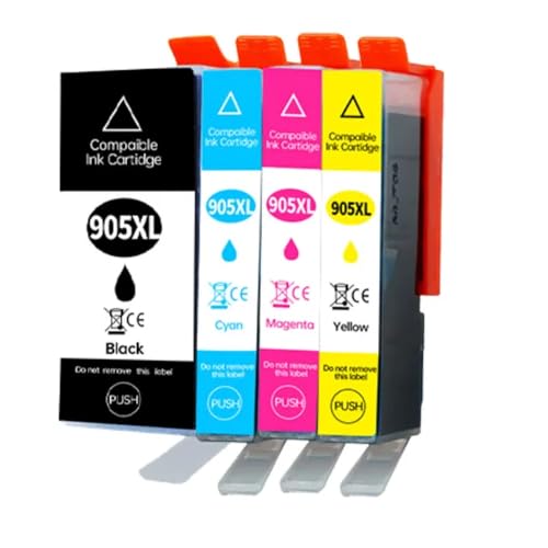 Cartouche 909XL encre compatible Officejet Pro 6960 6970 imprimante jet d'encre couleur