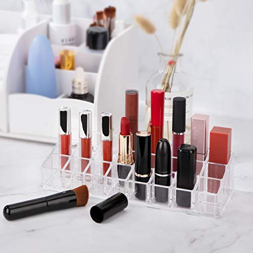 Acryl Lippenstift Organizer Transparente Lippenstift Halter Kosmetik Display Ständer für Kosmetik Aufbewahrung 24 Plätze – Bild 3