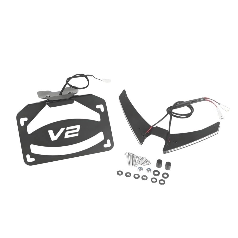 Support plaque moto queue courte avec clignotant intégré LED haute visibilité Panigale V4
