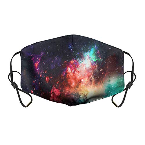 Naicissism Galaxy Dust Face Cloth for Outdoor and Daily Use, Cloth Face Washable and Reusable
