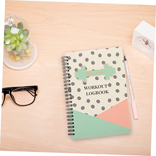 Fitness Punch Book Paper Notebook Pocket Note Pad A5 Notebook Workout Planner Attendance Book Wellness Tracker Journal Fitness Journal For Women Workout Journal Diary Book Paper #TOP2