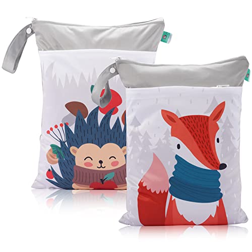 Aicharynic 2er Windeltasche Wetbag Nasstaschen