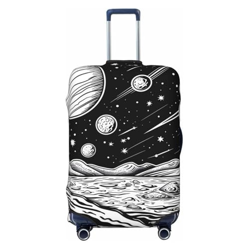 Cosmic Landscape Celestial Art For Travel Luggage Cover Suitcase Protector Fits 18-32 Inch Travel Luggage Protector Elastic Luggage Anti-Scratch Suitcase Cover