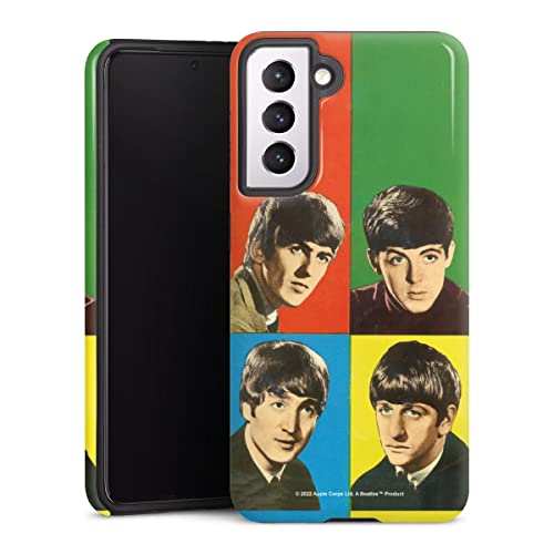 DeinDesign Coque Compatible avec Samsung Galaxy S21 5G Coque renforcée Coque Antichoc Rock ‘n’ Roll Visages The Beatles - Les Beatles, Paul McCartney, John Lennon, RIngo Starr, George Harrison DeinDesign Coque Compatible avec Samsung Galaxy S21 5G Coque renforcée Coque Antichoc Rock 'n' Roll Visages The Beatles