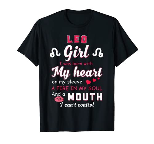 Leo Girl - Regalo de cumpleaños con signo del zodiaco Camiseta