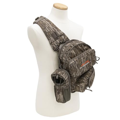 ALPS OutdoorZ Ambush Crossbody Sling Bag - Lightweight Hunting Pack & Ambidextrous Shoulder Strap, Interior Mesh Pockets, Attachment Points, Mossy Oak Bottomland