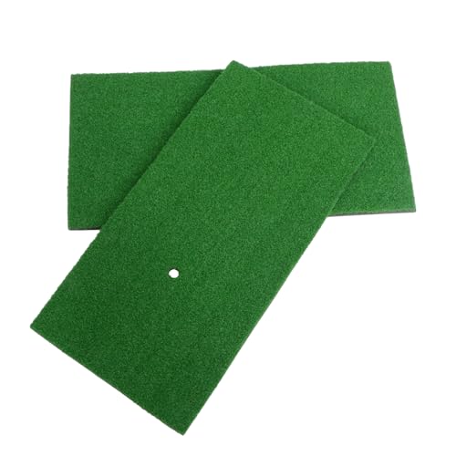 FOYTOKI Indoor Golf Chipping Mats Practice Mats Set Portable Easy to Clean (2 Pack 30x60cm)