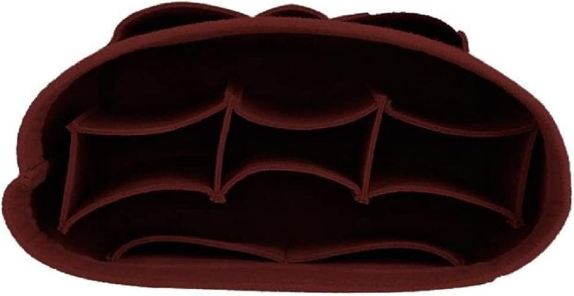 Women's Maroon Felt Purse Organizer for Handbags