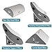 4PCS Orthopedic Wedge Pillow Set for Sleeping, Adjustable Bed Support for Back, Knee, Leg & Lumbar Pain Relief, Acid Reflux, Anti-Snoring & GERD (White)