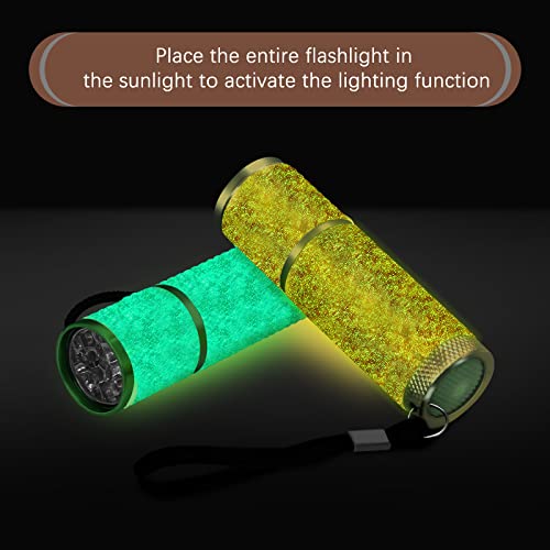 TISHOW Mini Torcia LED, 4 Pezzi Rivestite in Gomma...