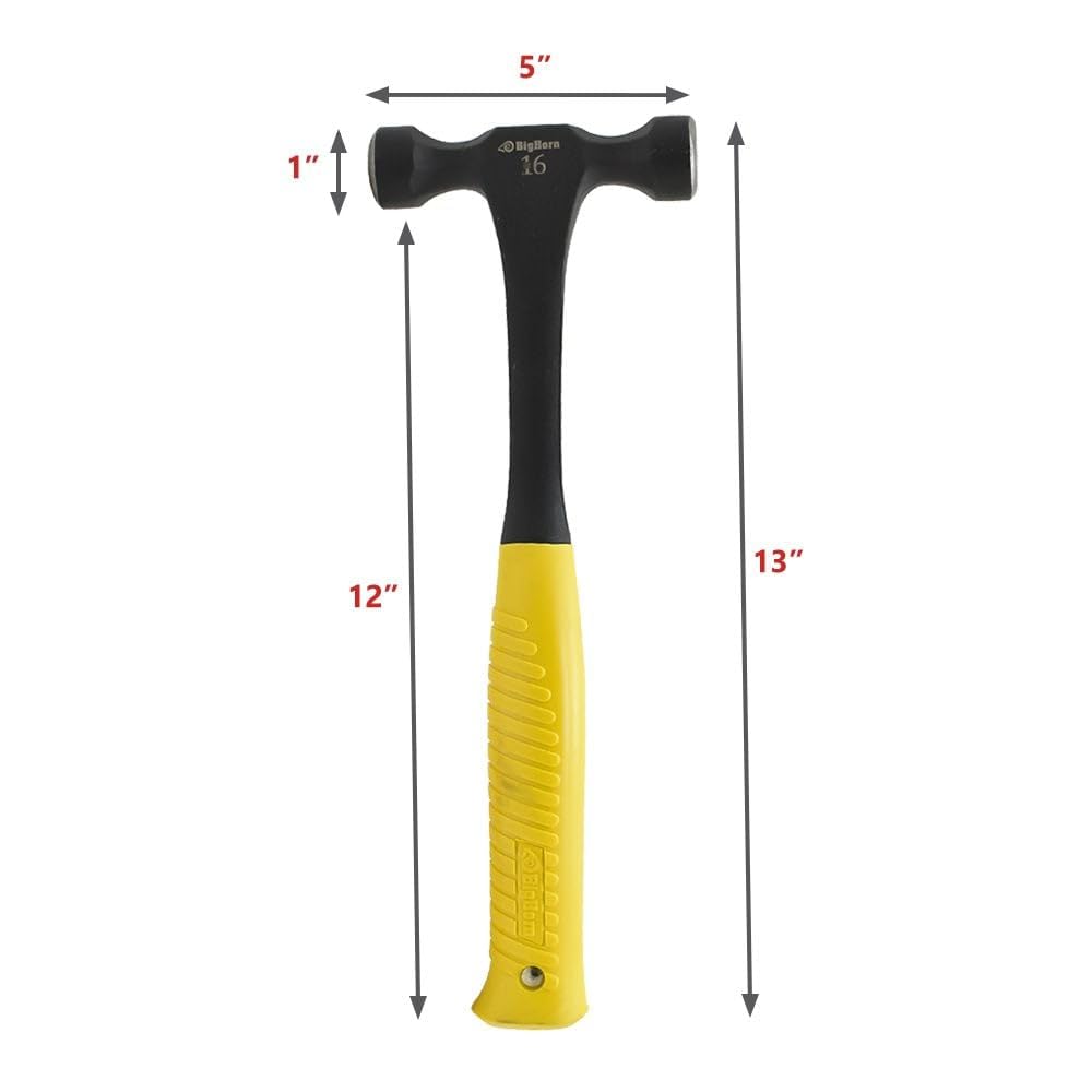 BIG HORN Magnetic Roofing Hammer - 16 Oz, Dual Head -4 BIG HORN Magnetic Roofing Hammer - 16 Oz, Dual Head -4