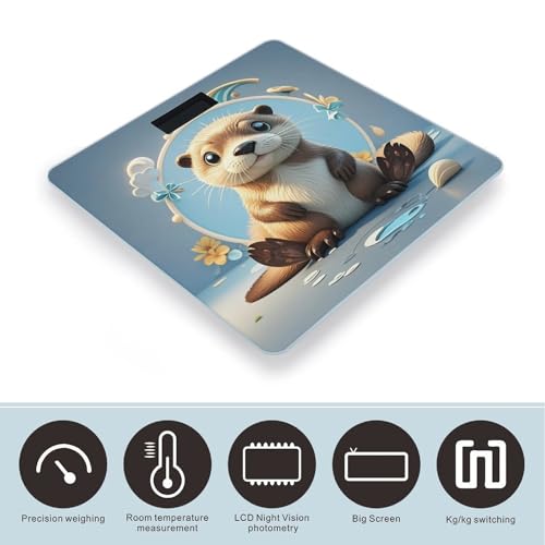 Báscula Digital para Baño con Diseño de Nutria miniatura 3