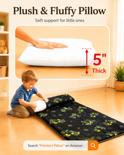 Image of Primlect Toddler Nap Mat with Pillow, Thickened Extra Large Sleeping Bag