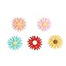 DOITOOL 5 pz 2. 7 cm Frigorifero Adesivi Magnetici a Forma di Margherita Frigorifero Morbido Adesivo Magnetico per Decorazione Domestica (Modello Misto)